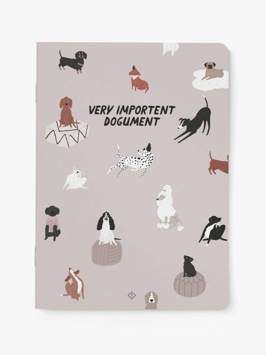 Anteckningsbok från typealive med hundmotiv