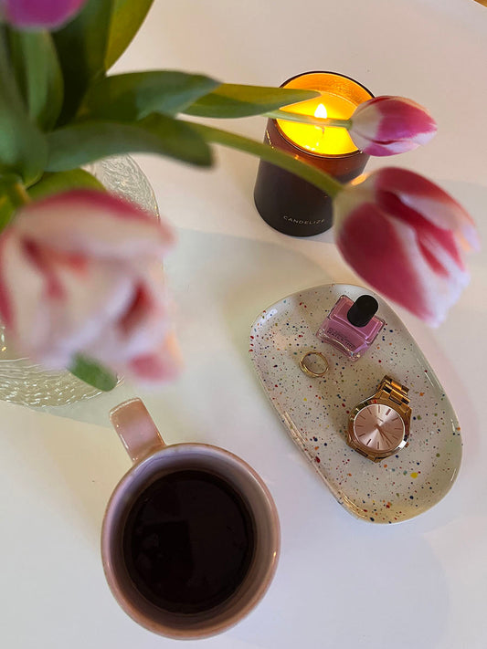 Egg back home new party bricka vit