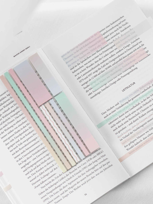 Klisterremsor för markering färg peach