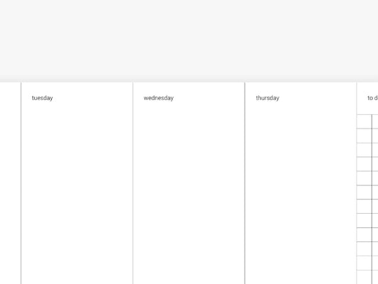 Närbild på veckoplanerare plain