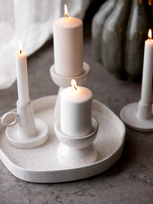 Högalid ljusstake i vit miljöbild