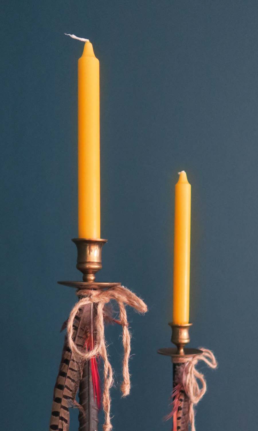 delsbo candle kronljus gul