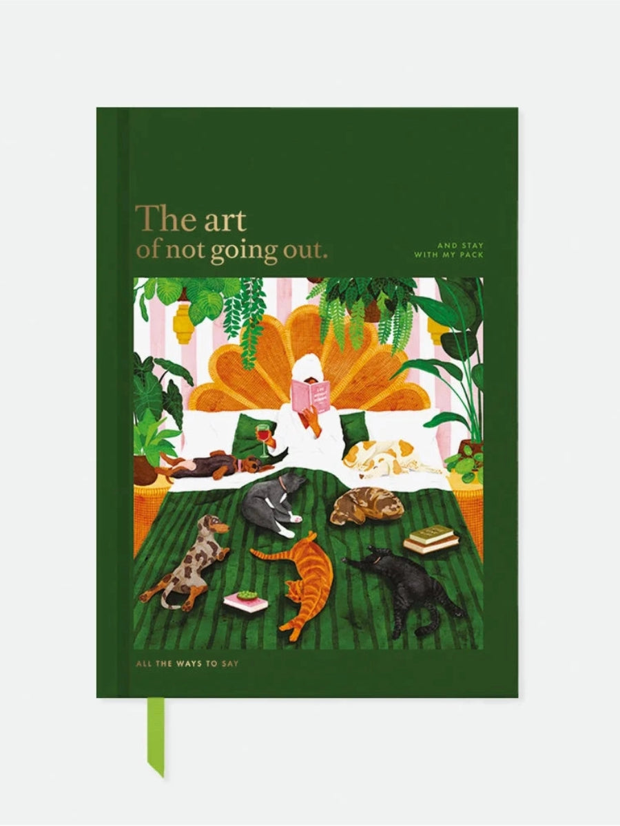 Hård anteckningsbok the art of not going out