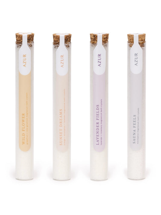 Badsalt från Azur fyra varianter