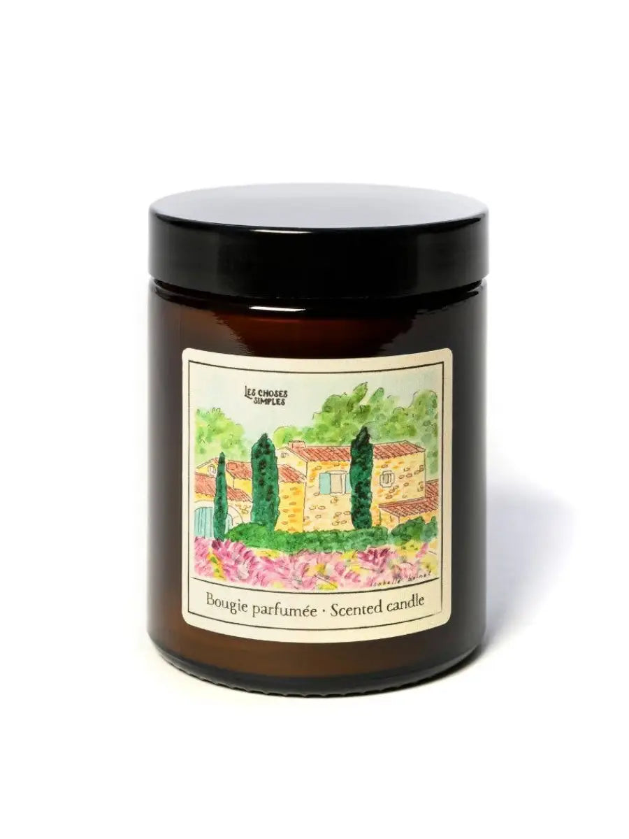 Les Choses Simples doftljus lavendel illustration