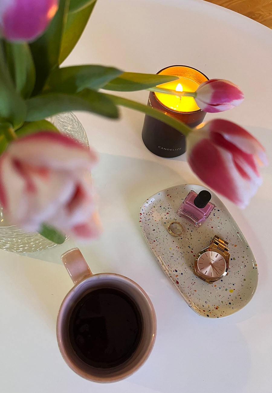 Egg back home new party bricka vit