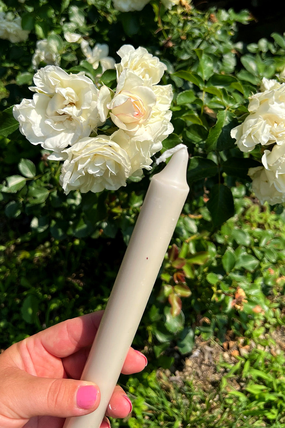 Beige kronljus från Delsbo Candle