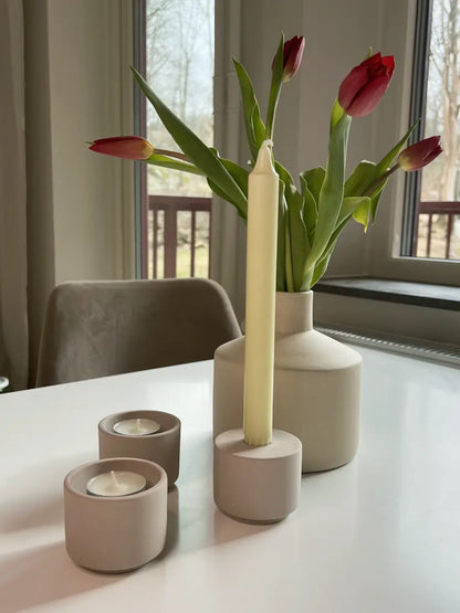 Ljusgröna kronljus från Delsbo Candle