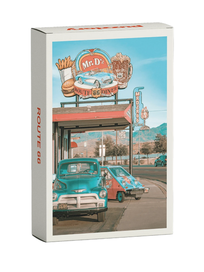 Minipussel i 99 bitar Route66 motiv