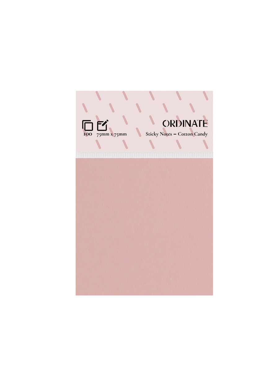 Post-it från Ordinate rosa cottoncandy