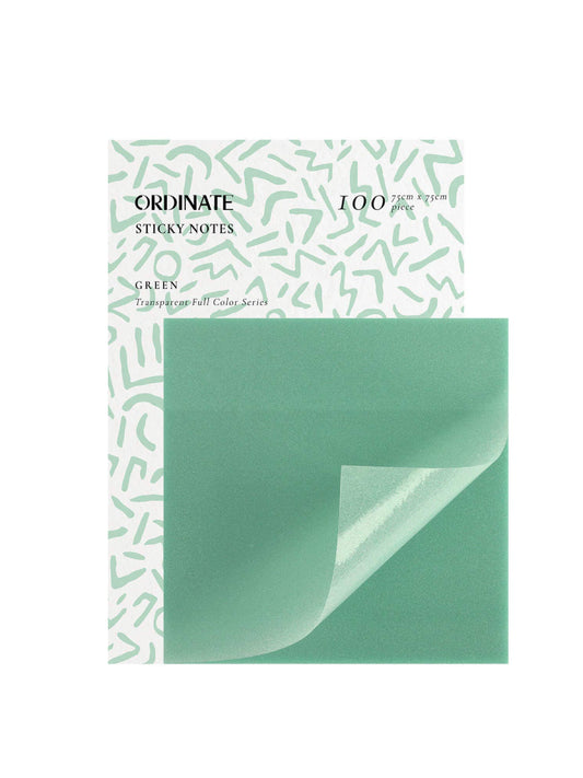 Transparenta klisterlappar gröna