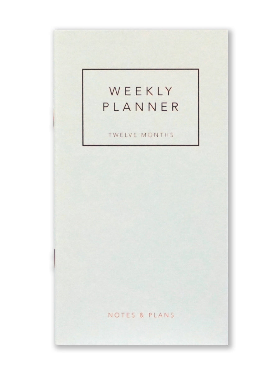 Weekly planner i grått