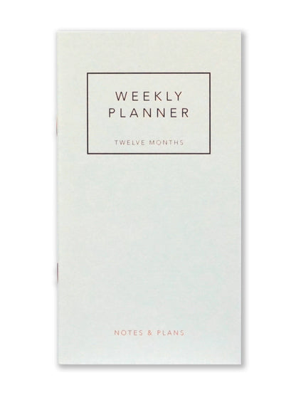 Weekly planner i grått