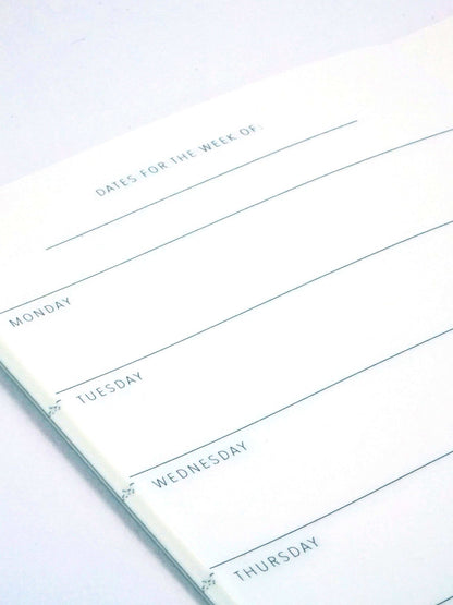 Weekly planner insida