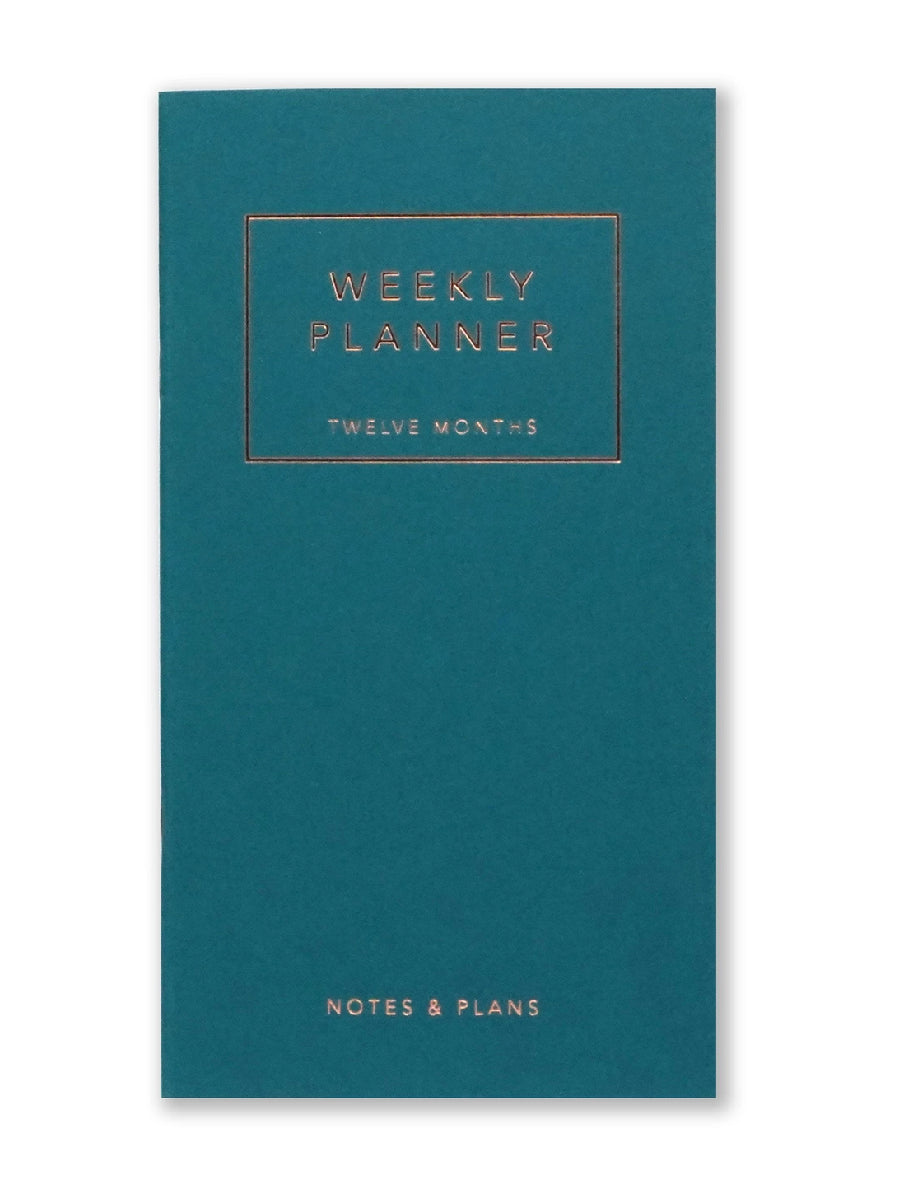 Weekly planner i teal