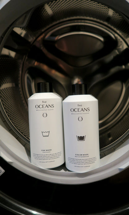 Five Oceans tvättmedel i tvättmaskin