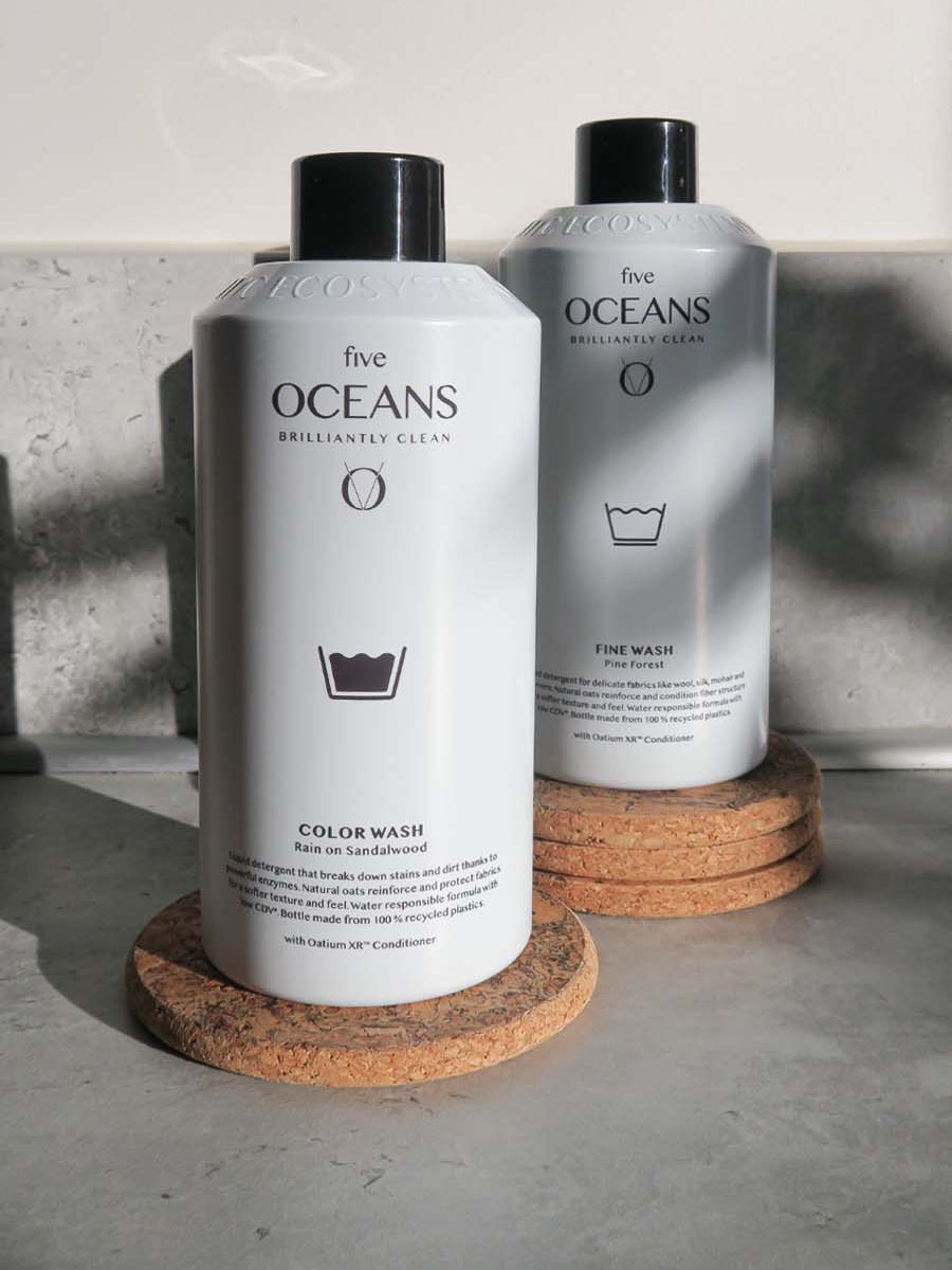 Five Oceans två tvättmedel