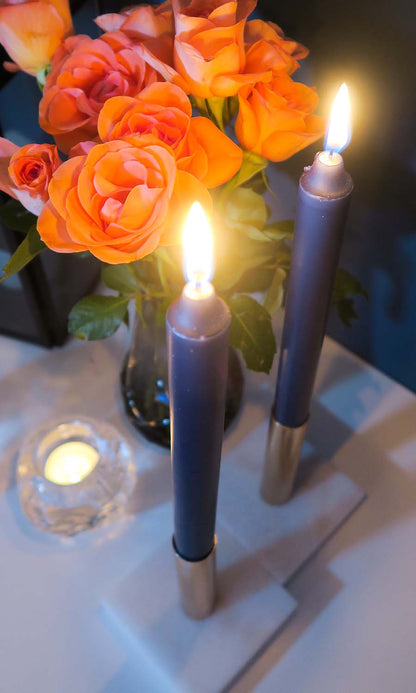 Mörkblåa kronljus från Delsbo Candle