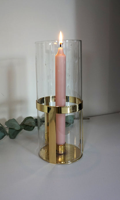 Ljusrosa kronljus från Delsbo Candle